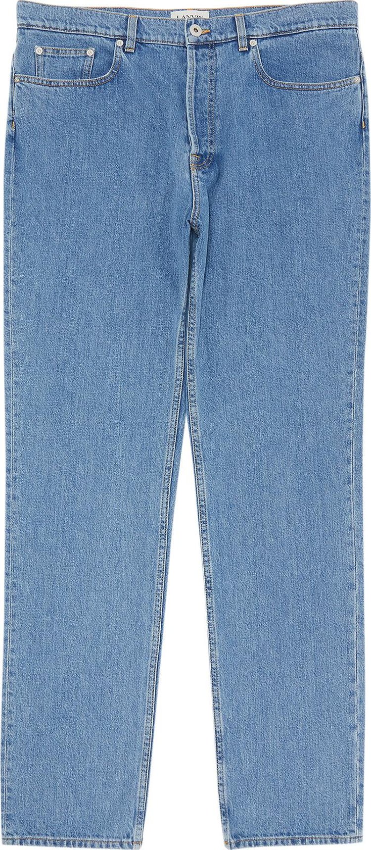 Джинсы Lanvin Curb Fit Jeans 'Light Blue', синий - фото