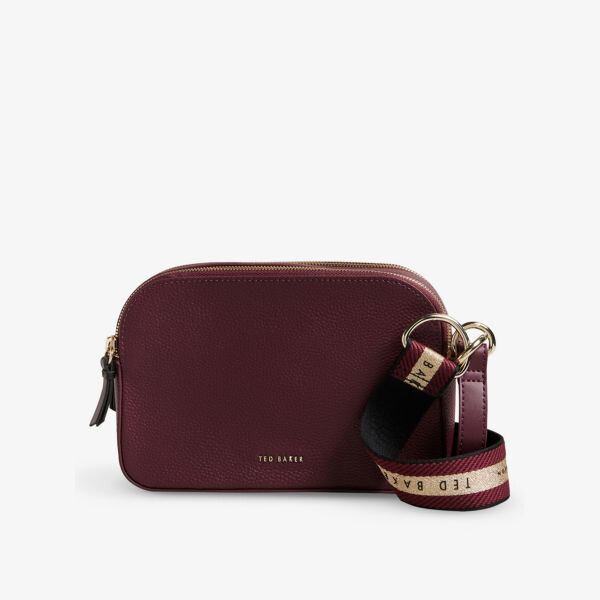 

Кожаная сумка через плечо Darcelo с тисненым логотипом Ted Baker, фиолетовый