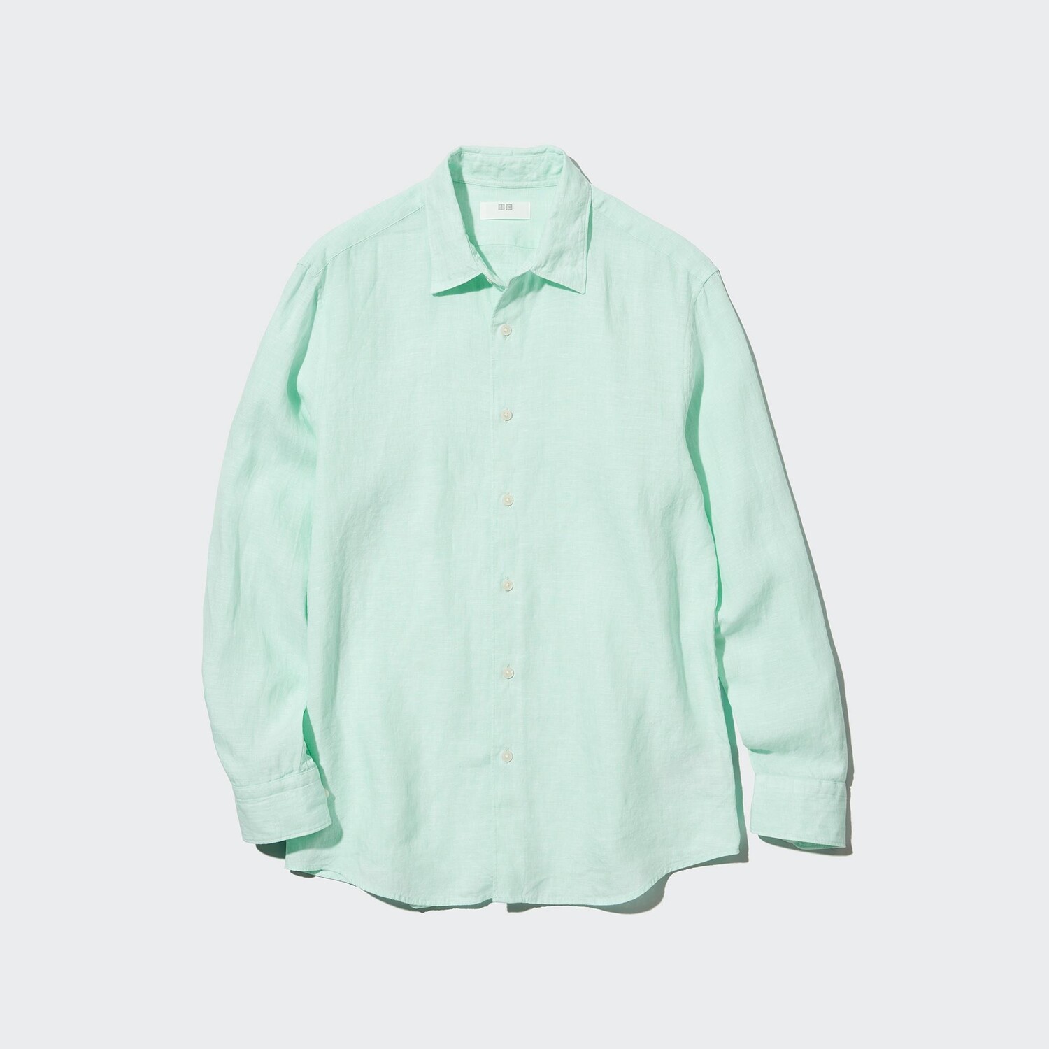 

Рубашка UNIQLO льняная премиум-класса, светло-зеленый