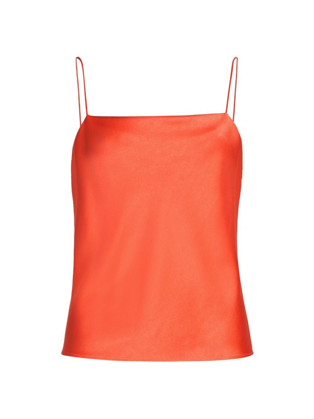 

Атласная майка Harmon Squareneck Alice + Olivia, коралловый