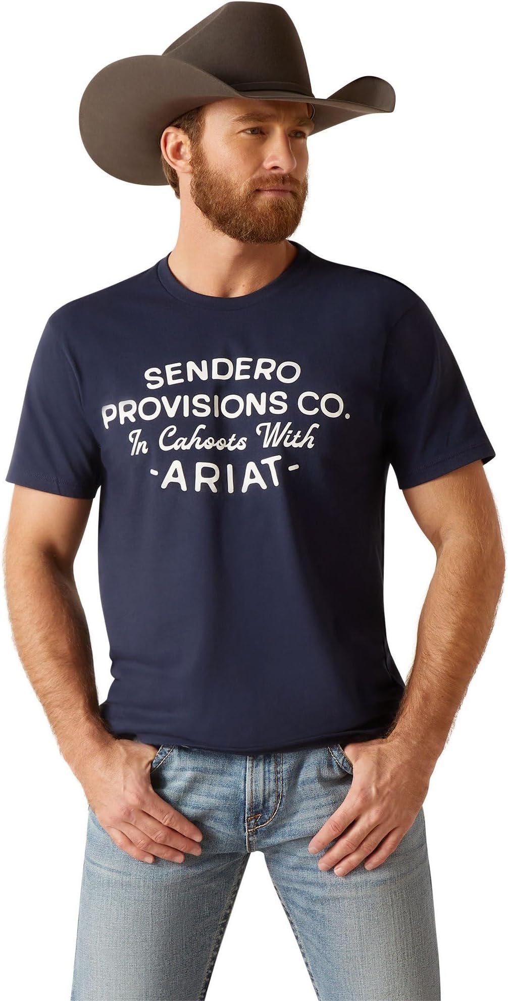 цена Футболка Sendero Provisions Ariat, темно-синий