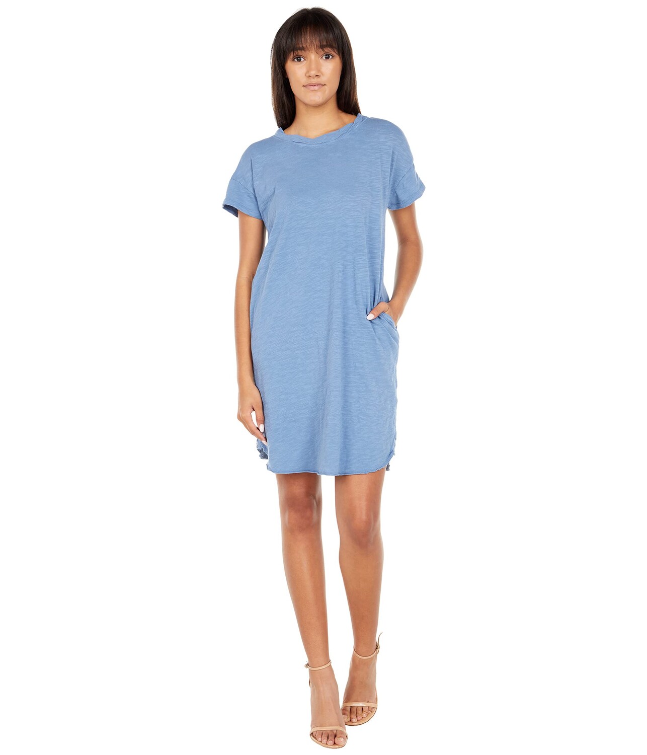 

Платье Mod-o-doc, Slub Jersey Twist Neckband Tee Dress