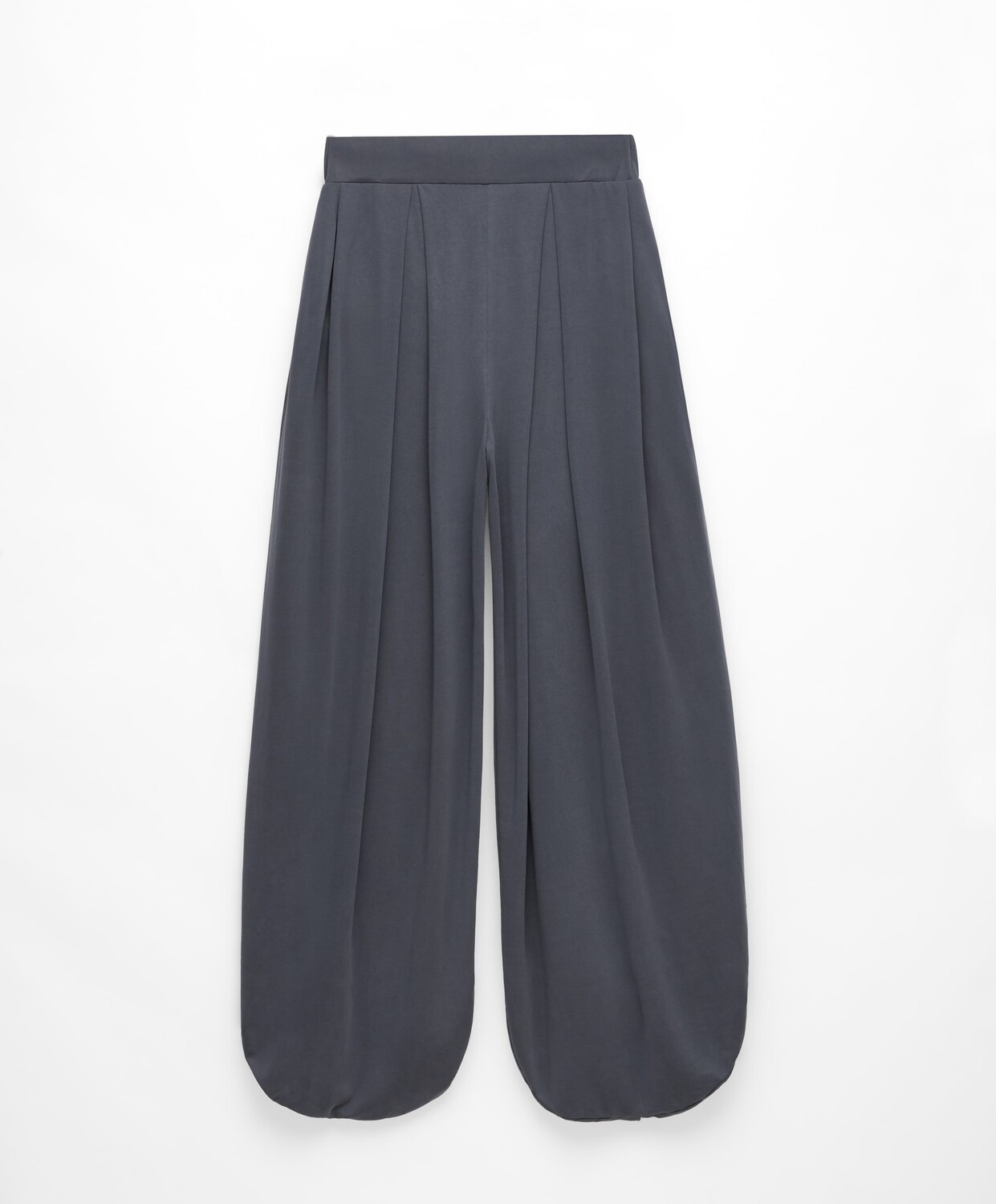 

Брюки Oysho Modal Blend Wide-leg Draped, темно-серый