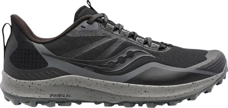 

Кроссовки Saucony Peregrine 12 Wide Black Charcoal, черный