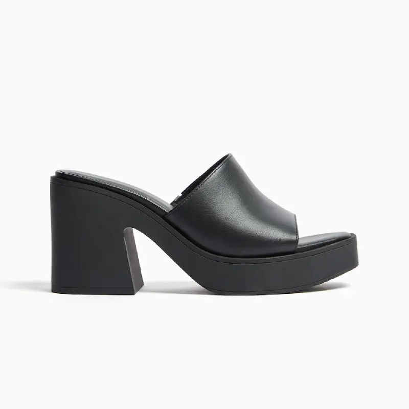 

Сабо Bershka Platform Heeled, черный