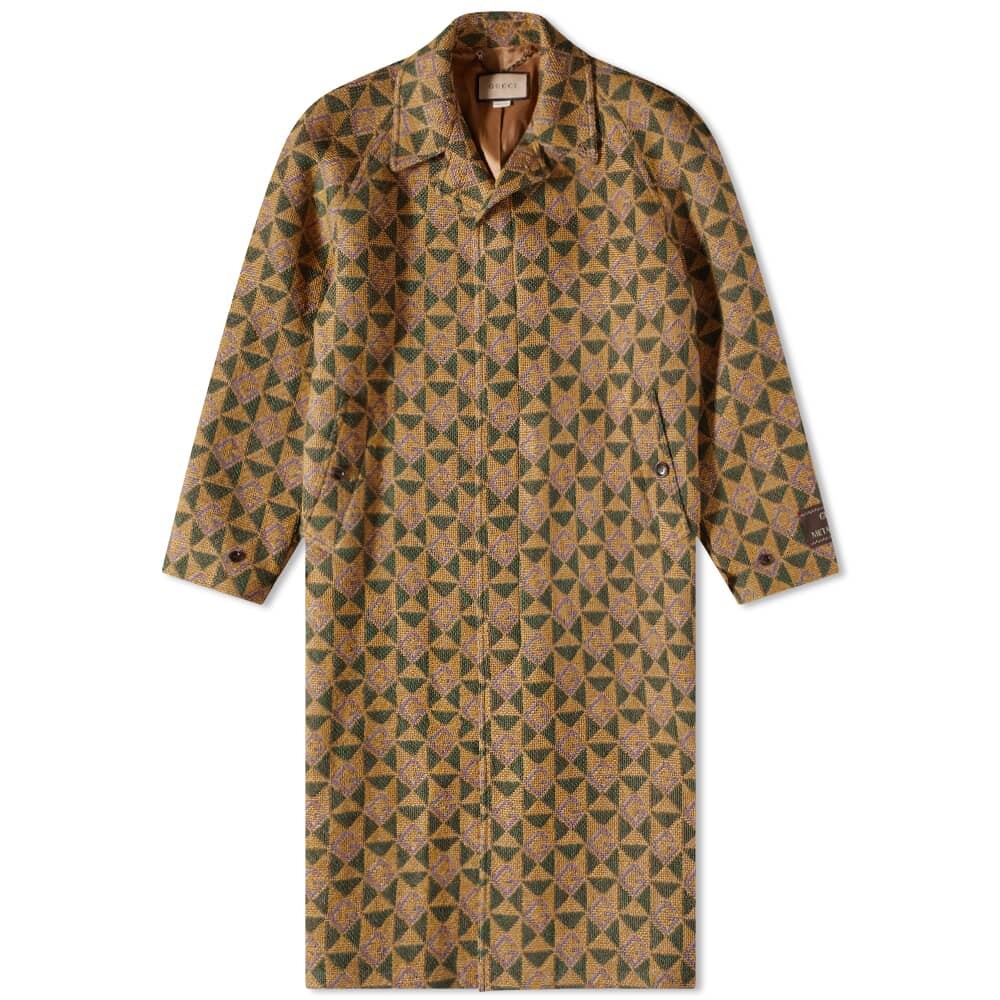 

Пальто с монограммой Horse Bit Gucci, Коричневый