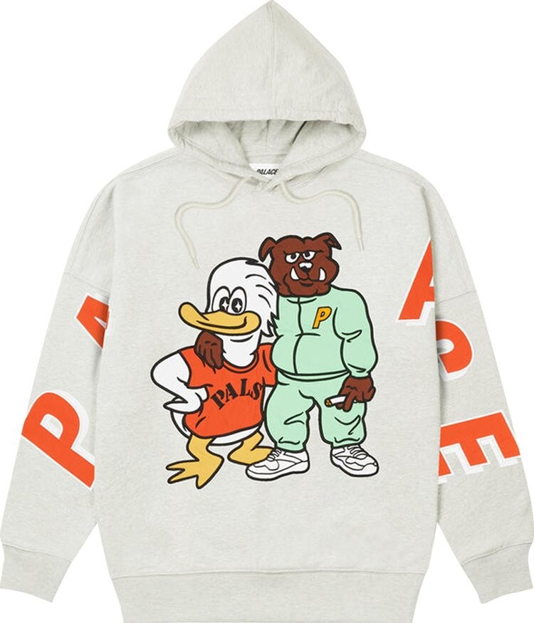 

Толстовка Palace Dog And Duck Drop Shoulder Hood 'Grey Marl', серый