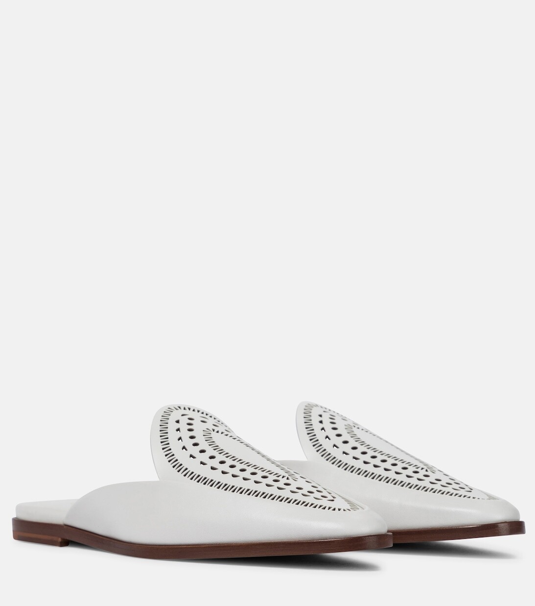 

Кожаные тапочки Alaïa, белый