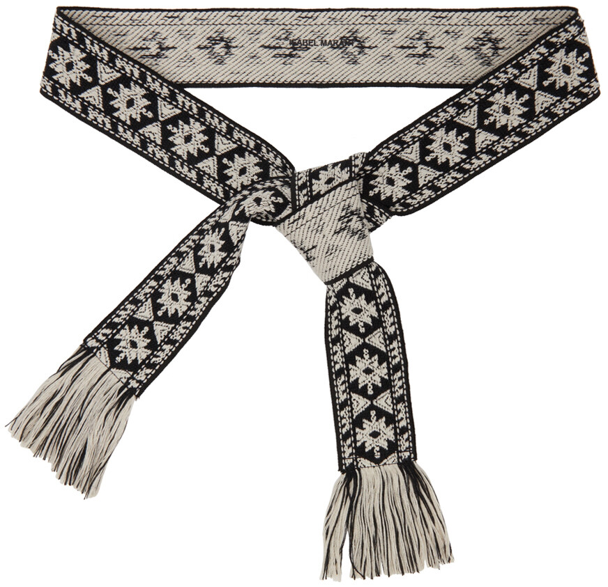 

Ремень Etka Black & Off-White Isabel Marant