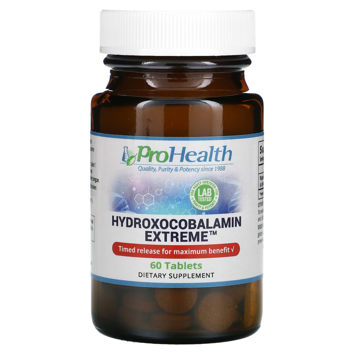 

ProHealth Longevity, Hydroxocobalamin Extreme, 60 таблеток