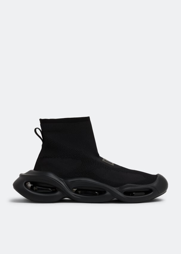 

Кроссовки DOLCE&GABBANA Wave mid-top sneakers, черный