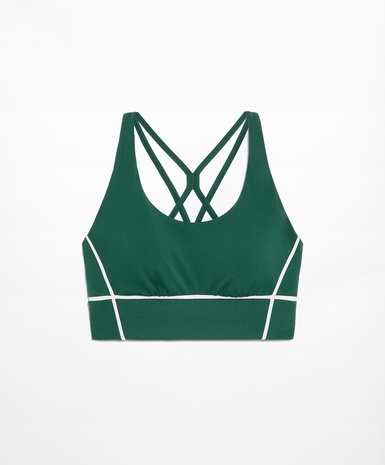 

Топ спортивный Oysho Medium Support Comfortlux, зеленый