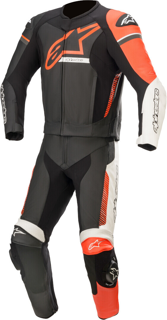 

Alpinestars GP Force Phantom Два куска мотоцикла кожаный костюм, черный/белый/красный
