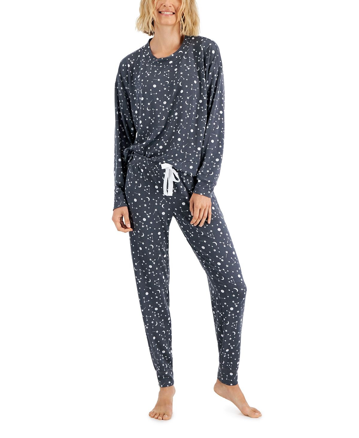 

Женский комплект пижамы mix it с длинным рукавом, созданный для macy's Jenni, мульти
