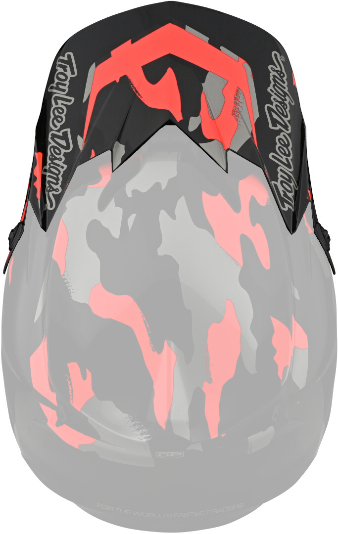 Пик Troy Lee Designs GP Overload Camo для шлема, черно-красный пик troy lee designs gp overload для шлема красно белый