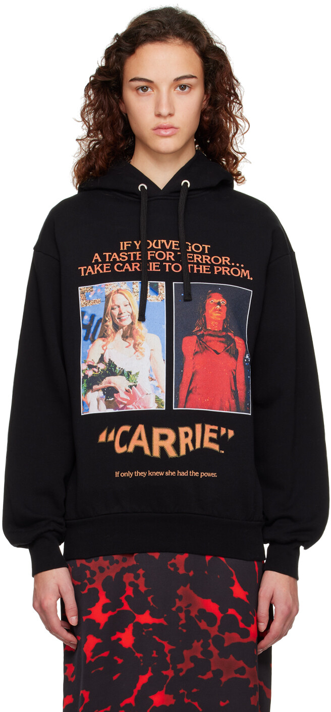 

Черная худи с плакатом Carrie JW Anderson, Черный