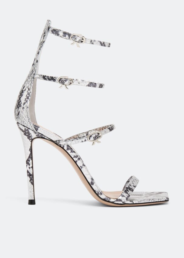 

Сандалии GIANVITO ROSSI Ribbon Uptown sandals, животный принт