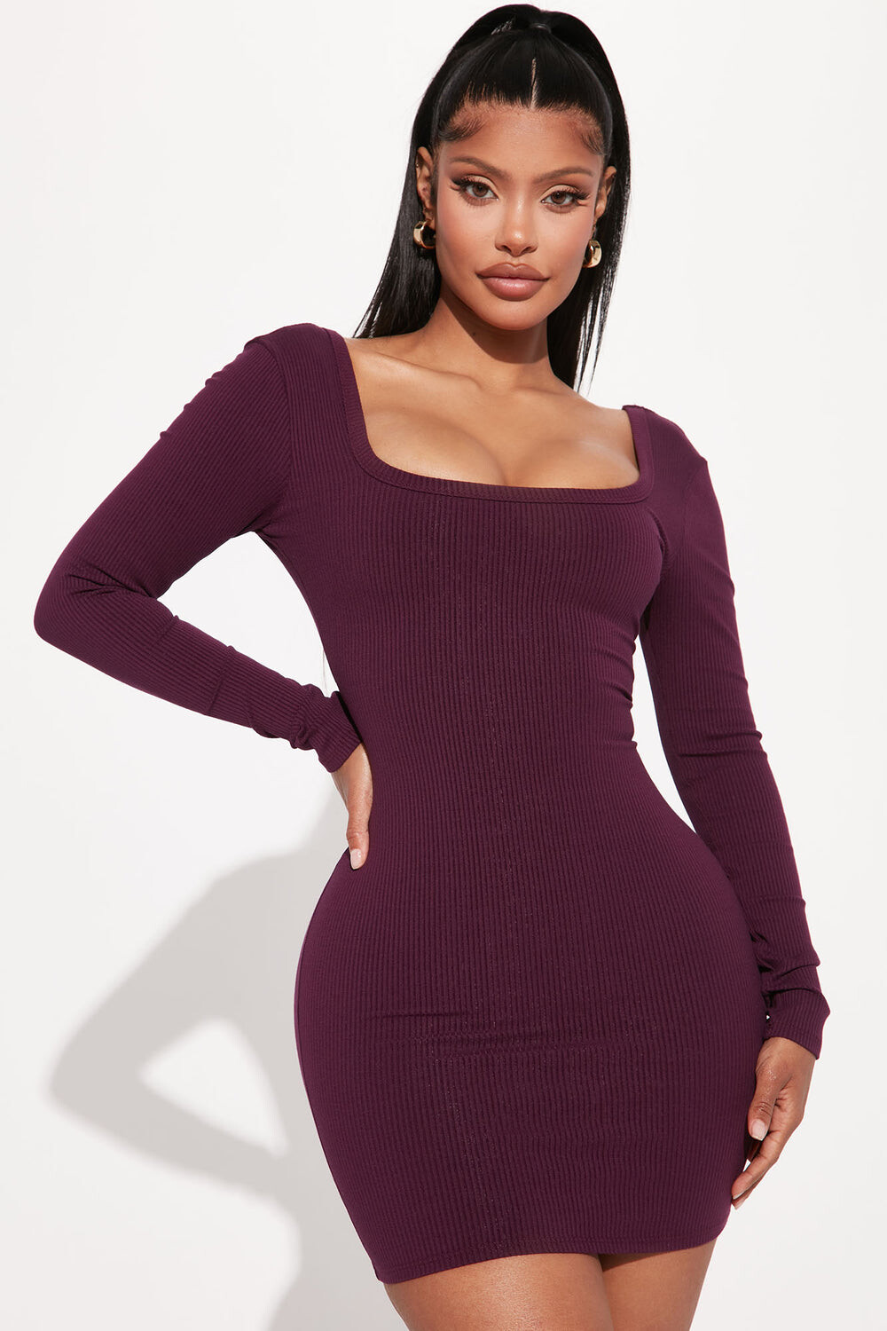 

Мини платье Fashion Nova D1763FN, слива