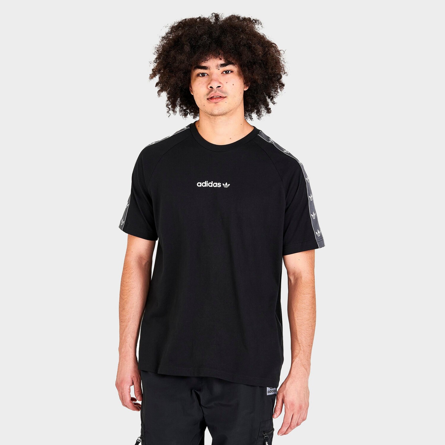 

Мужская футболка с тесьмой Adidas Originals, черный