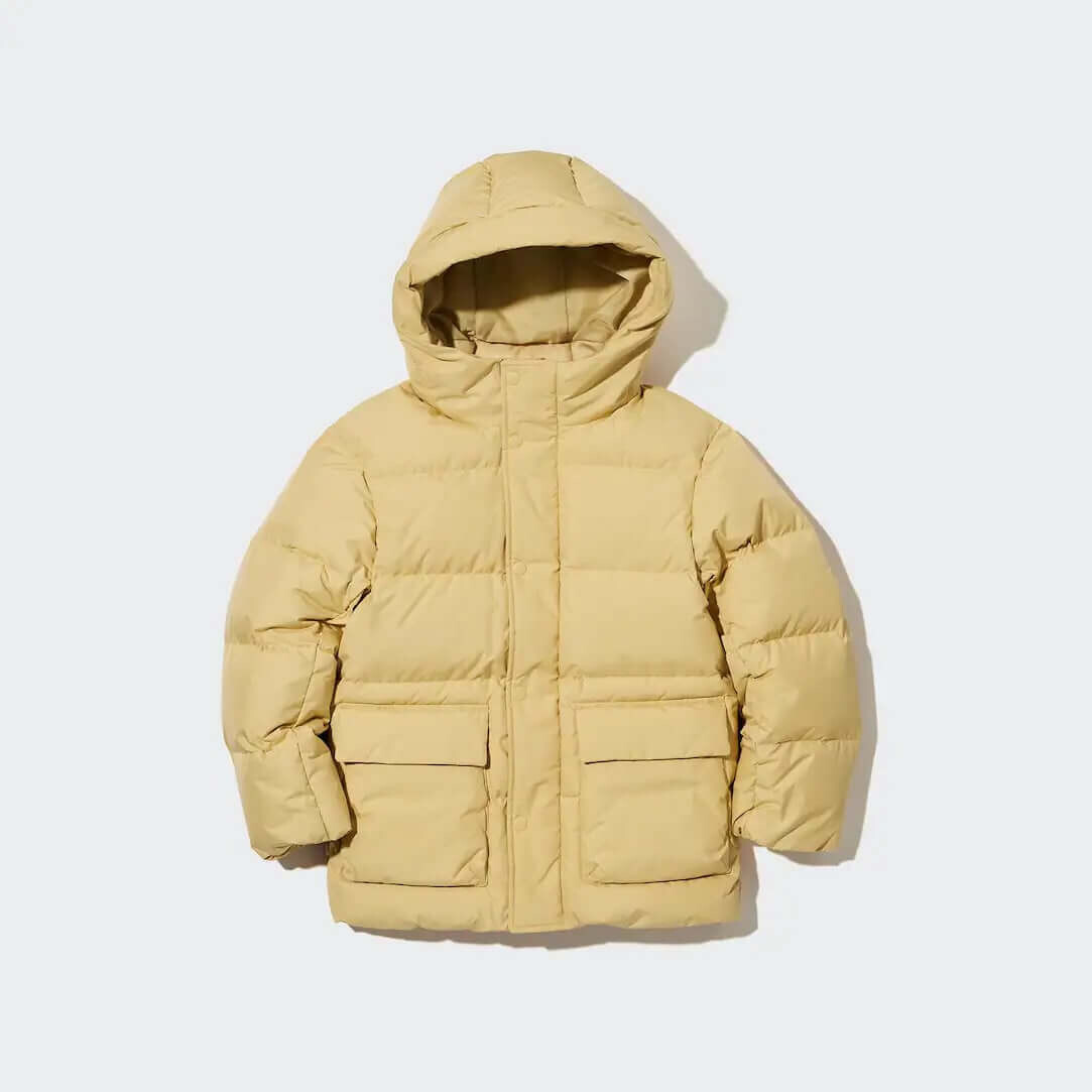 

Детская парка Uniqlo Down Hooded, желтый