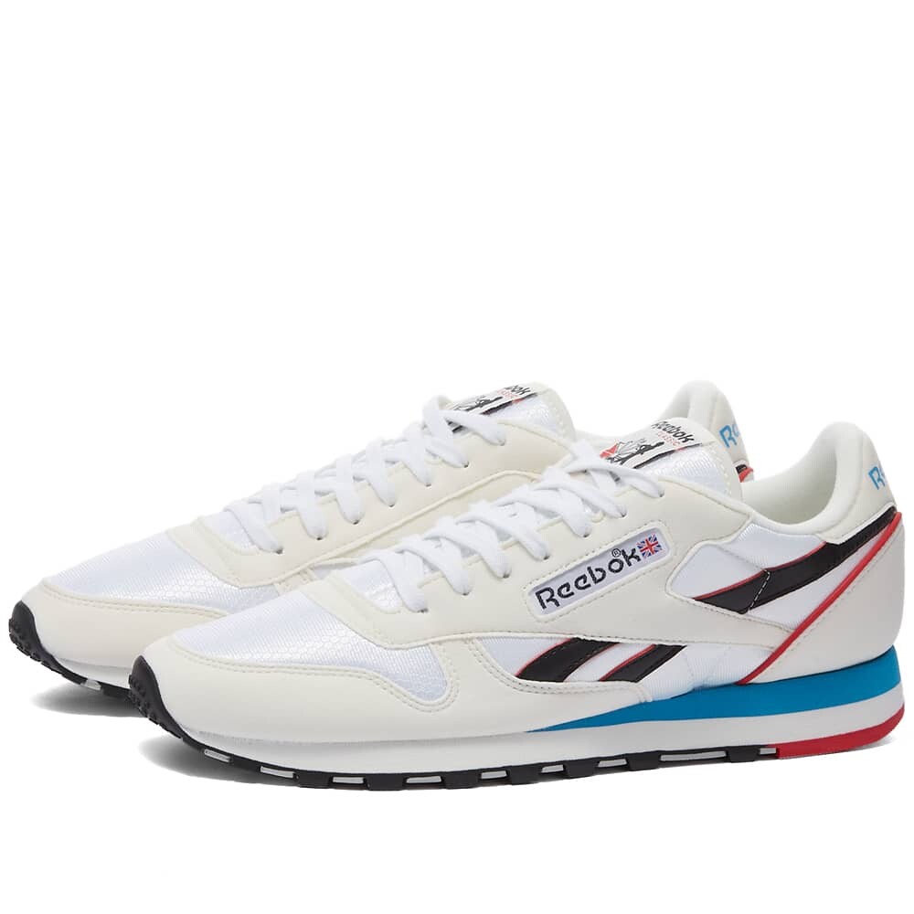 

Кроссовки Reebok Classic Leather, бело-синий