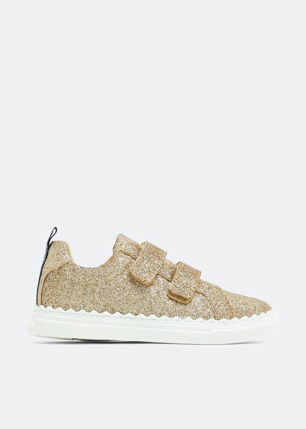 

Кроссовки CHLOÉ Lauren sneakers, золотой