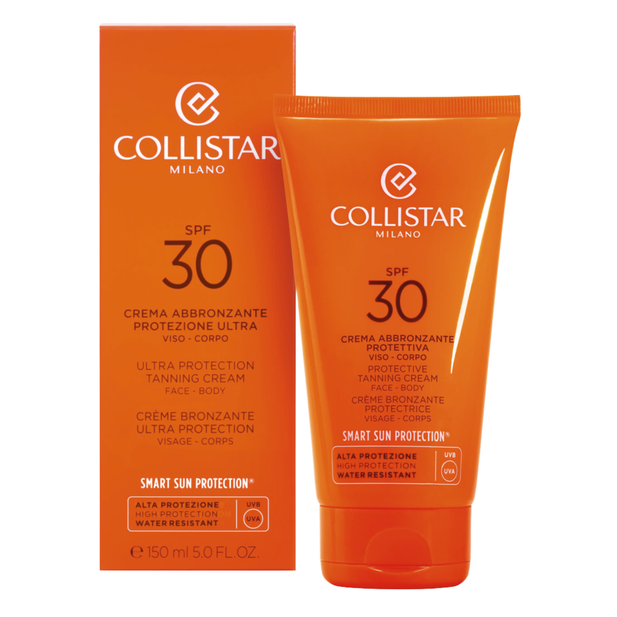 Collistar Smart Sun Protection защитный солнцезащитный крем для лица и тела SPF30 водостойкий, 150 мл - фото