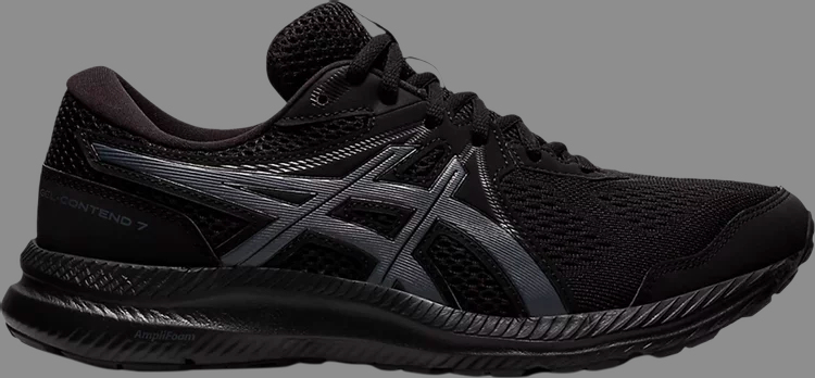 Кроссовки gel contend 7 'black carrier grey' Asics, черный - фото