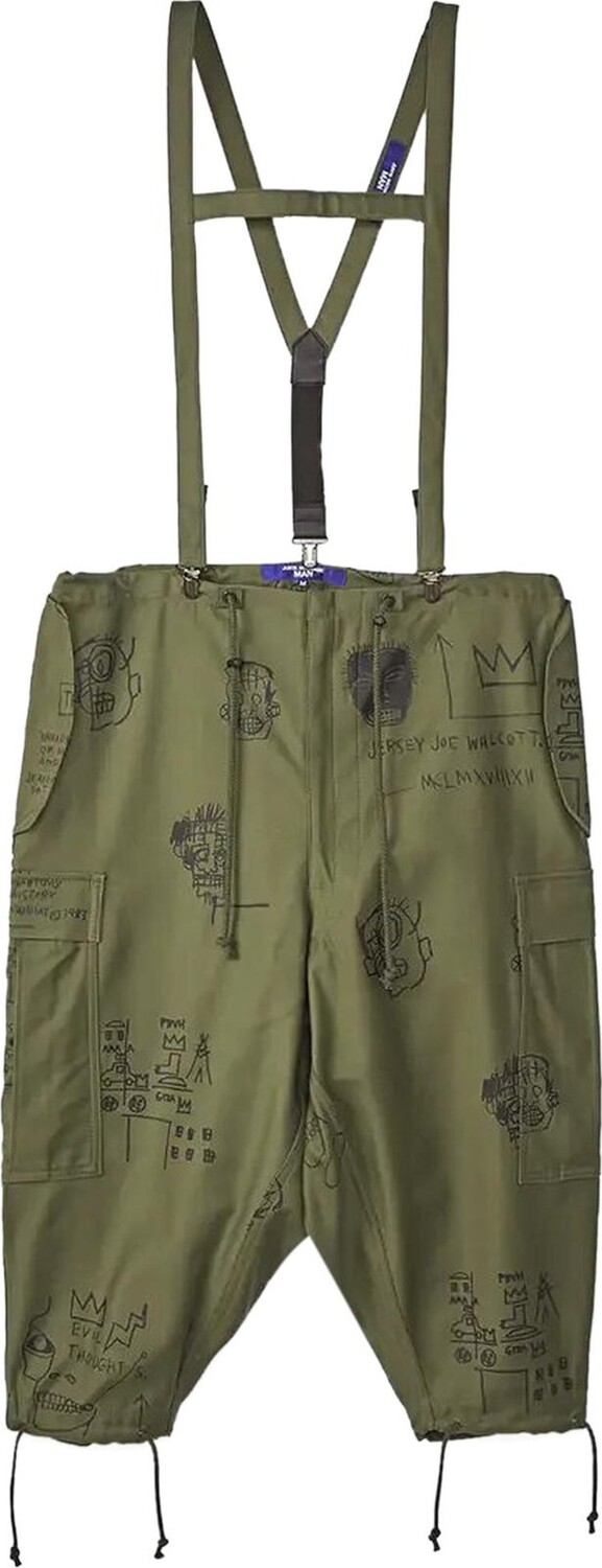 

Брюки Junya Watanabe Jean-Michel Basquiat Print Pants Green, зеленый