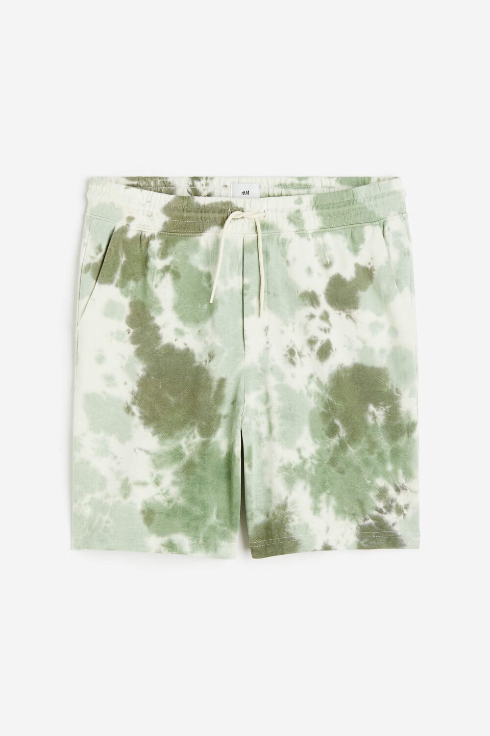 

Спортивные шорты с принтом H&M Relaxed Fit, зеленый хаки