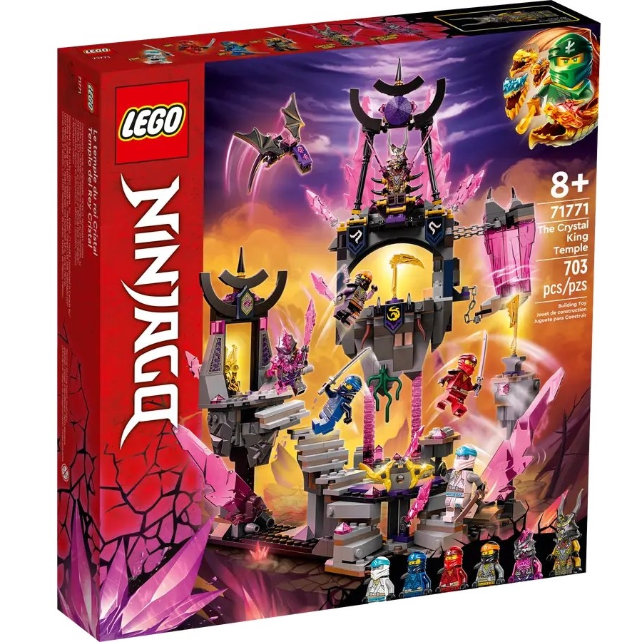 цена Конструктор Lego Ninjago The Crystal King Temple 71771, 703 детали