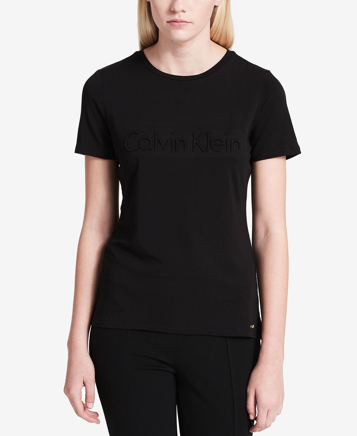 

Футболка с коротким рукавом и логотипом Calvin Klein, черный