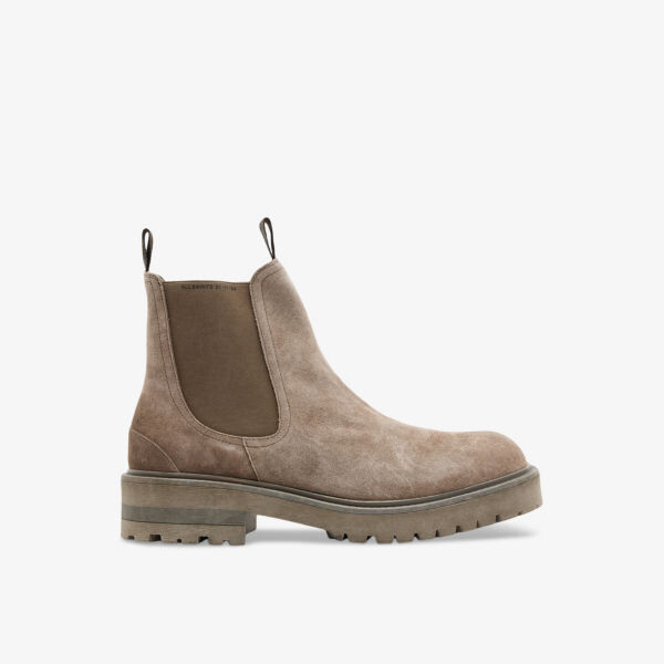 

Замшевые ботильоны челси driver Allsaints, коричневый