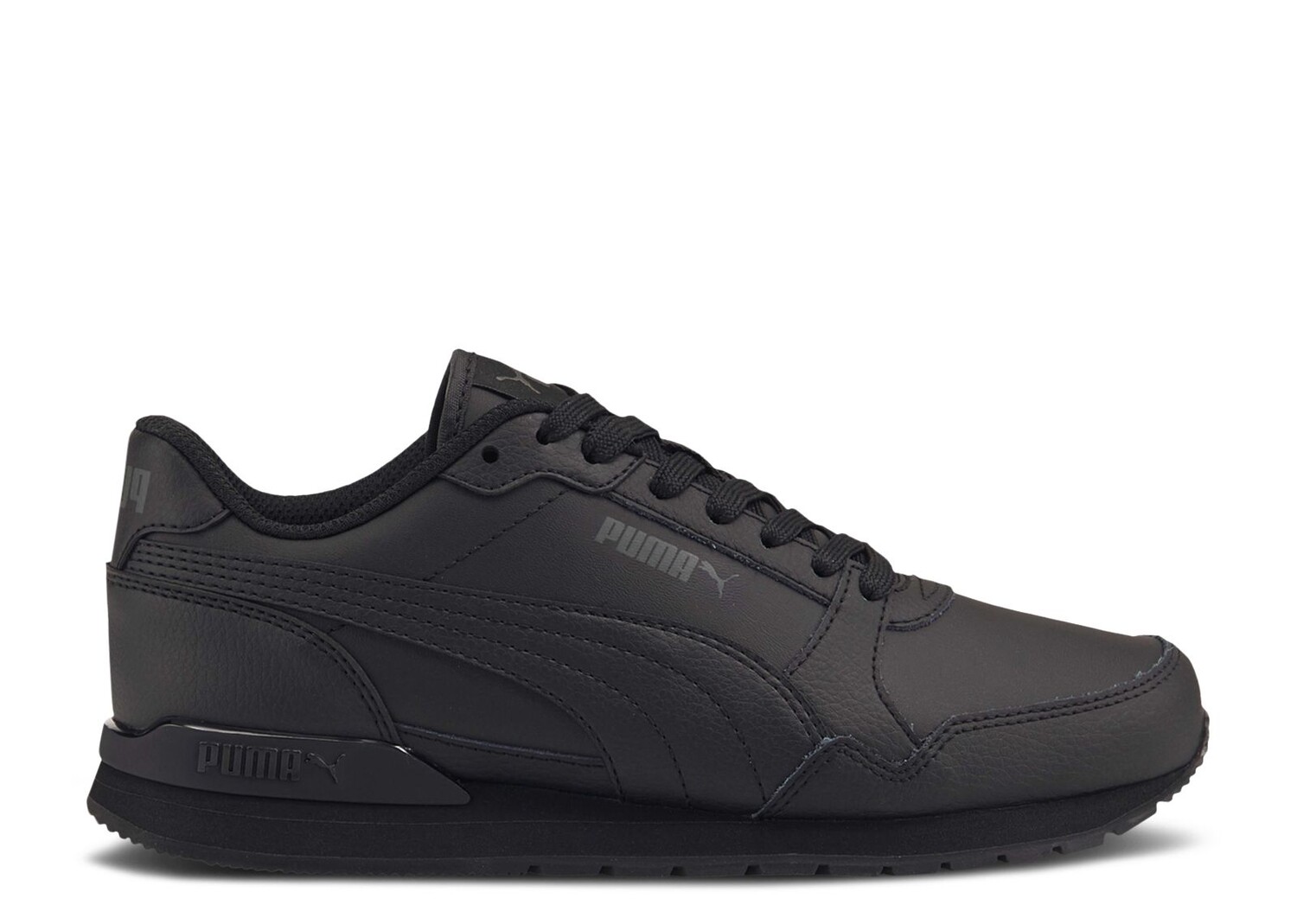 

Кроссовки Puma St Runner V3 Leather Jr 'Triple Black', черный