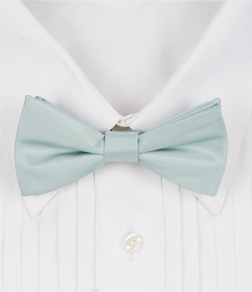 Однотонный галстук-бабочка Tre Vero с предварительной завязкой, зеленый