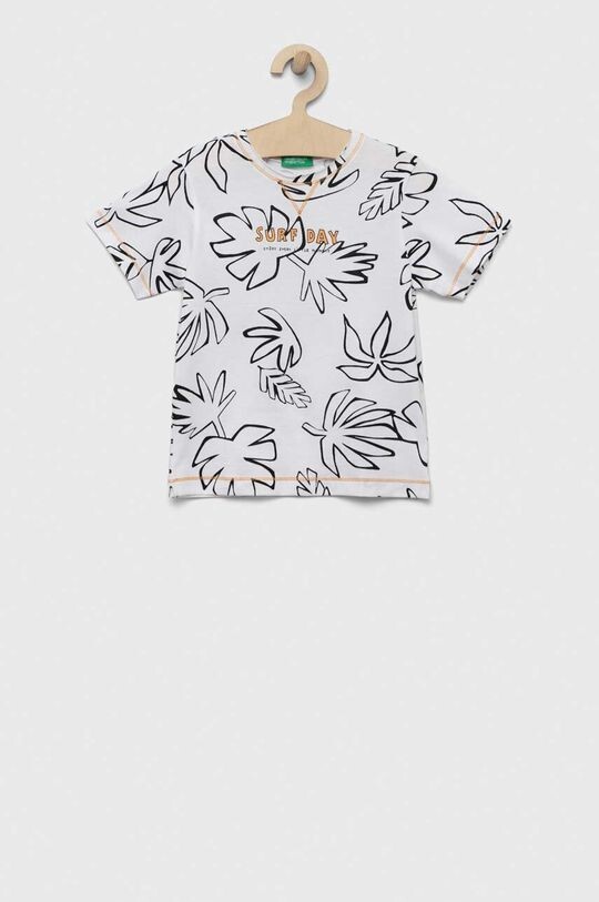 

Хлопковая футболка для детей United Colors of Benetton, белый