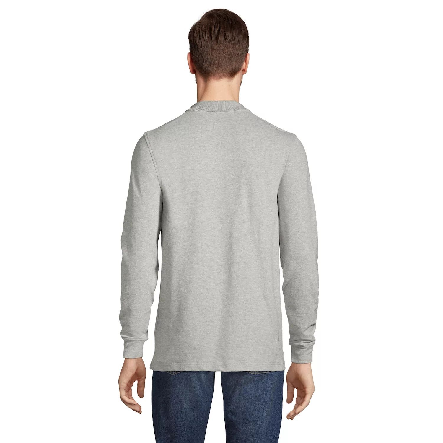 

Сетчатая рубашка-поло свободной кроя Big & Tall Comfort-First Lands' End, белый
