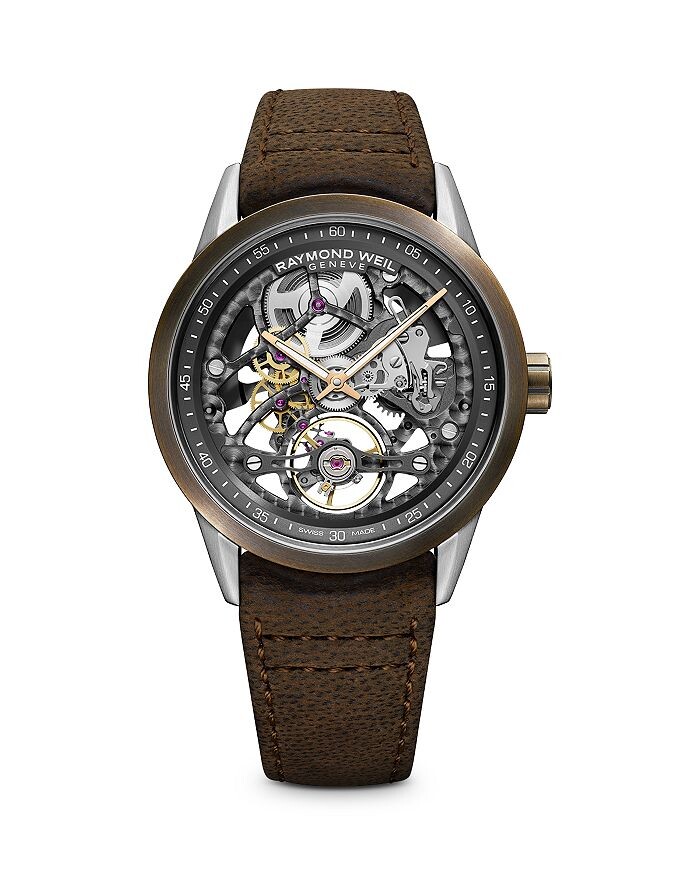 

Часы Raymond Weil Freelancer Skeleton, 42 мм, серый