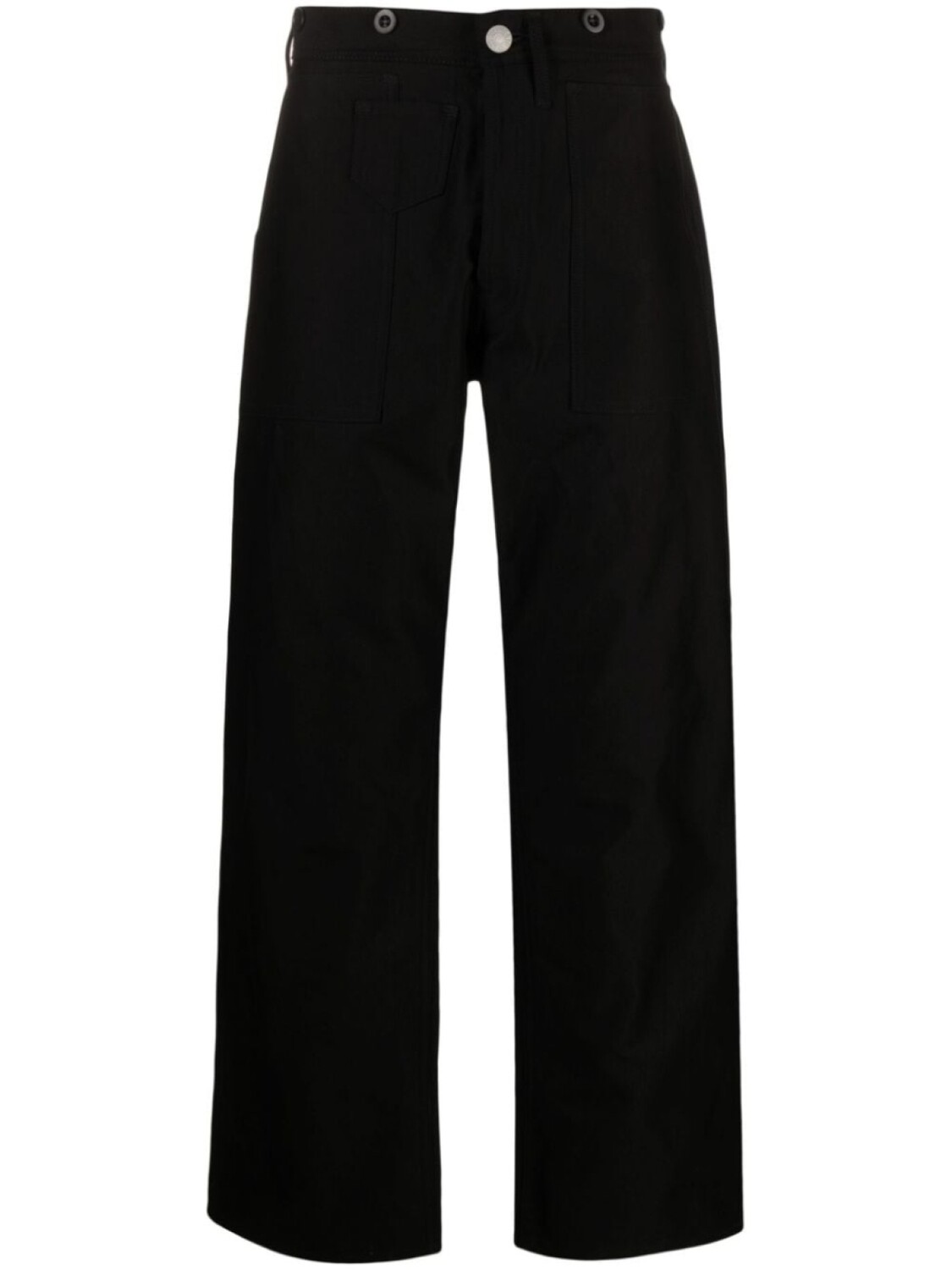 

Junya Watanabe MAN широкие джинсы с нашивкой-логотипом из коллаборации с Levis, черный