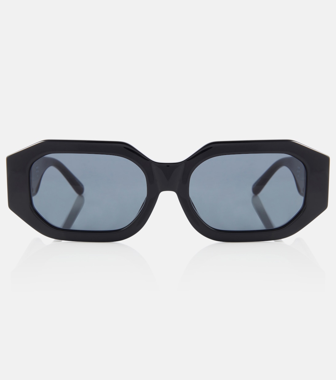Солнцезащитные очки прямоугольной формы из коллаборации с Linda Farrow Blake The Attico, черный 27666