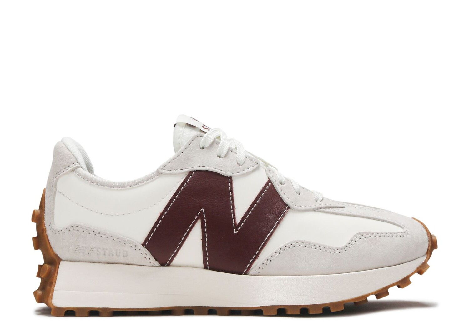 

Кроссовки New Balance Staud X Wmns 327 'Grey Burgundy', зеленый