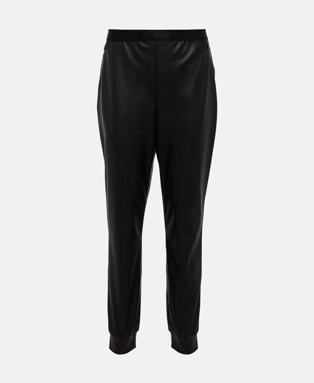 

Брюки из кожи Wolford, черный