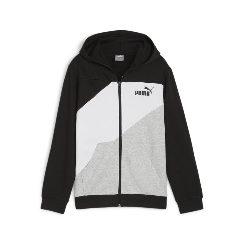 

Толстовка на молнии с цветными блоками PUMA POWER для мальчиков PUMA Black