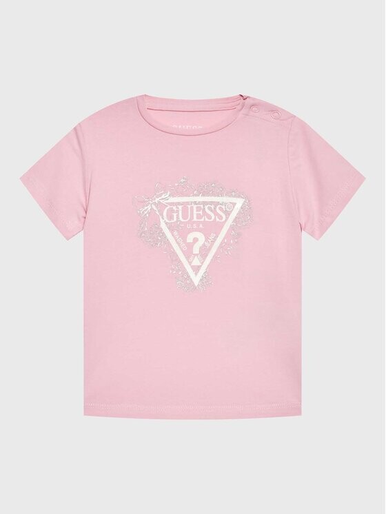 

Футболка стандартного кроя Guess, фиолетовый