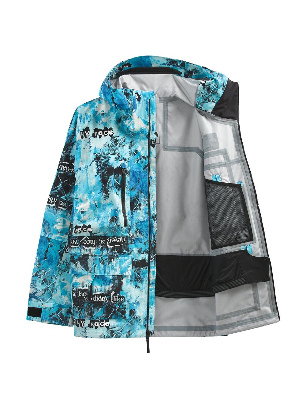 

Куртка драглайн с принтом The North Face, синий
