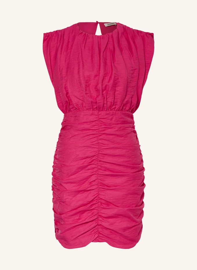 Платье из льна Sandro, розовый