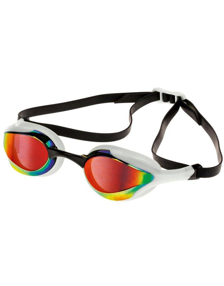 цена Зеркальные очки для плавания Leader Aquafeel, белый