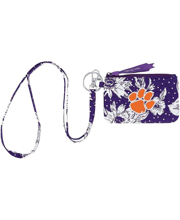 

Женский ремешок с идентификатором на молнии Clemson Tigers Rain Garden Vera Bradley, фиолетовый