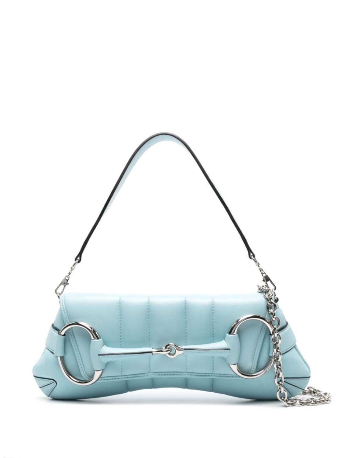 

Сумка на плечо Gucci Horsebit Chain среднего размера, синий