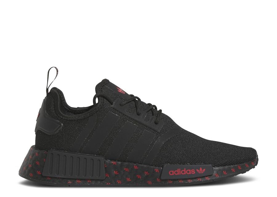 

Кроссовки adidas NMD_R1, цвет Black Scarlet Trefoil Midsole